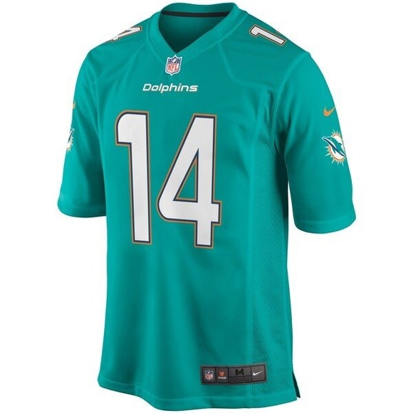 Nike Other - Nike Football Jersey Mens Small Aqua Miami Dolphins Jarvis Landry 14 NFL Game